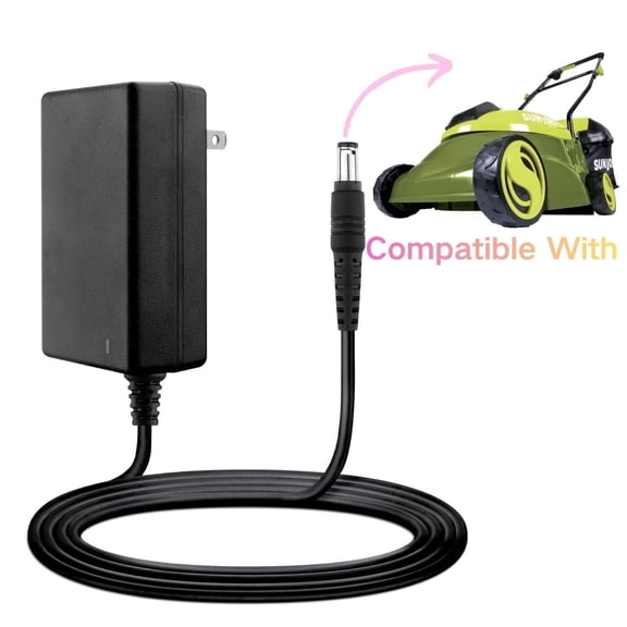 Amxwccy AC Adapter Compatible with Sun Joe MJ401C 28-Volt 14-inch Cordless Lawn Mower Power Supply