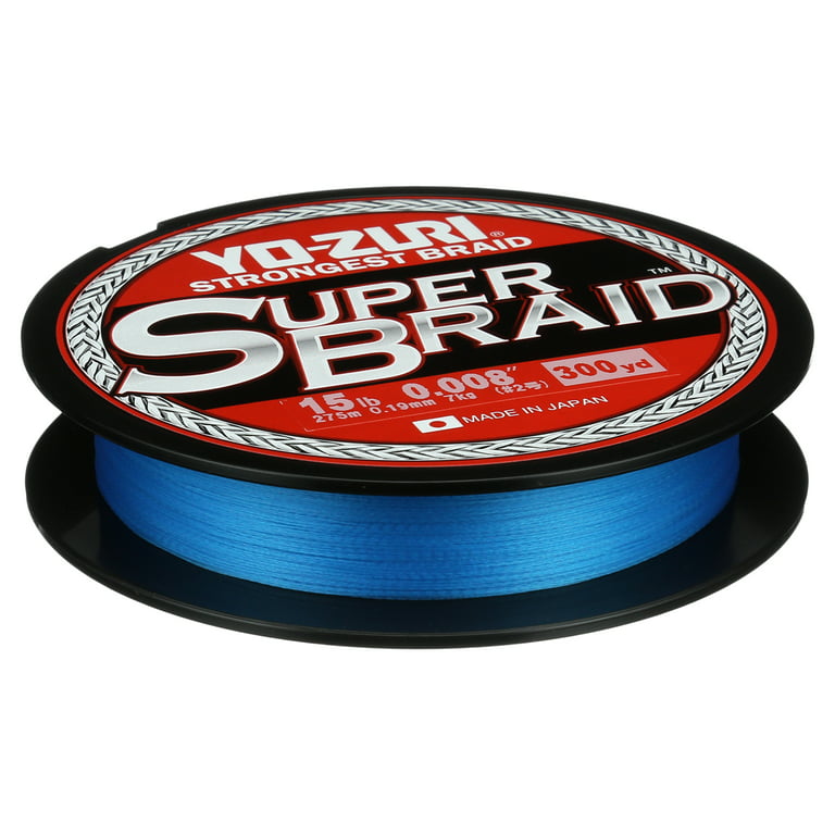 Yo-Zuri Super Braid 300 Yard Spool Blue 15 Pound Line