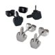 thumbnail image 5 of Pendientes creativos para hombres y mujeres, divertidos, góticos, punk, retro, con dedo medio hacia arriba, de acero inoxidable, color negro (2 pares, color acero), 5 of 5