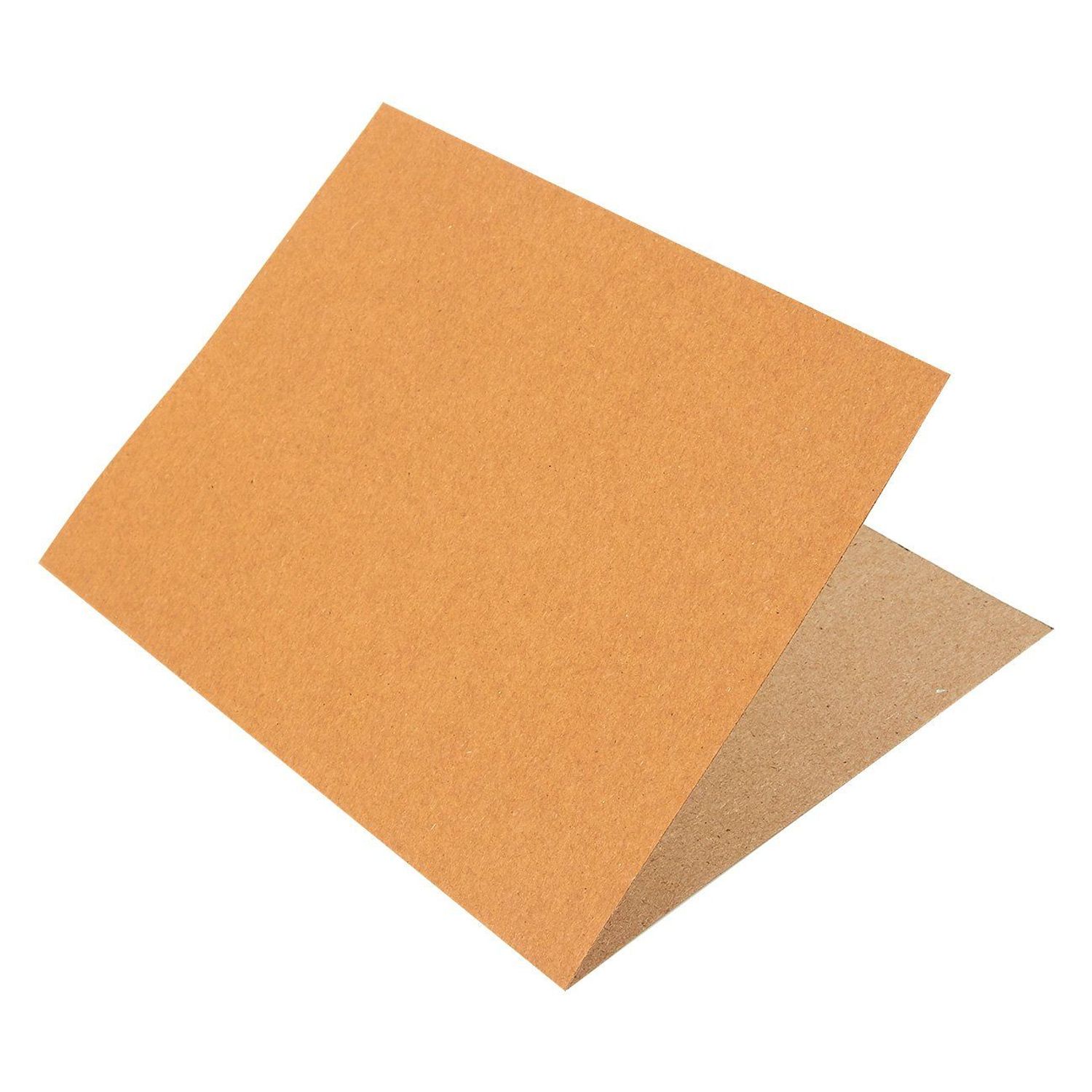 50Piece Brown Kraft Paper A7 Envelopes and 50Sheet HalfFold Greeting