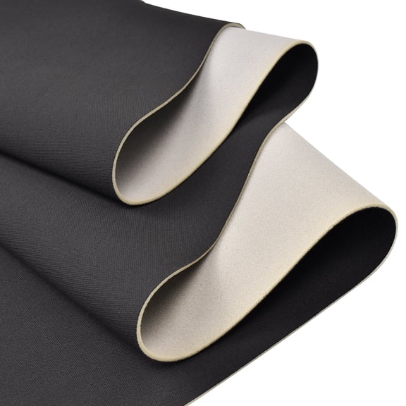 Hex Autoparts 72" x 60" 2 Yards Flat Knit Headliner Fabric Foam Backed Material Black for Auto Upholstery Panel Repair Replacement Renovation/Home DIY Repair Replacement 60inch Width