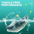 thumbnail image 5 of Pre-Rigged Double Hook Fishing Rig with Hooks - Tangle-Free Bottom & Float Rig for Sea Fishing & Large Fish, with Sinker & Floating Beads,Orange,Size 5, 5 of 7