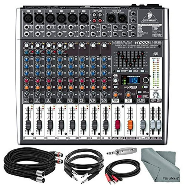Behringer XENYX X1222USB 16Input USB Audio Mixer with Effects and