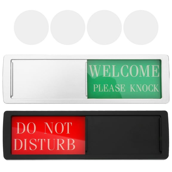 unbranded 2 pcs Privacy Do Not Disturb Sign Magnetic Slider Do Not Disturb Door Sign for Office