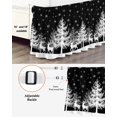 thumbnail image 3 of Winter White Elk Bed Skirt Christmas Tree Snowflake Black Background Bed Skirts King Size 18 Inch Drop, Wrap Around Dust Ruffle&nbsp;Bedskirt with Adjustable Elastic Belt for Queen Size Beds, 3 of 7