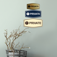 thumbnail image 3 of Fancy Private (Key) Sign (Black) - Large, 3 of 4