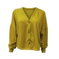 thumbnail image 4 of CEHVOM Women Casual Knitted Cardigan Sweater Coat, 4 of 5