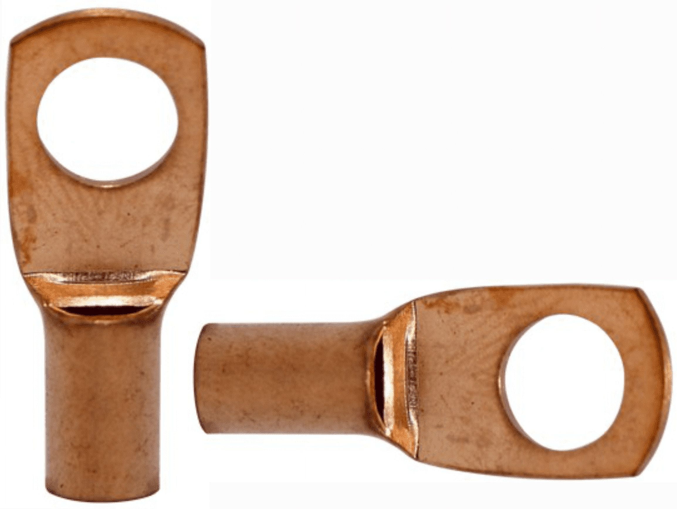4 Pack Pipemen's Installation Solution 8g Copper Ring Terminal 1/4" IS-PTRC-8-8