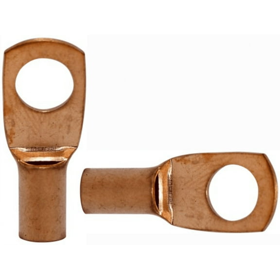 Pipemen's Installation Solution 8 Gauge Copper Ring Tongue Terminal 1/4" IS-PTRC-8-8