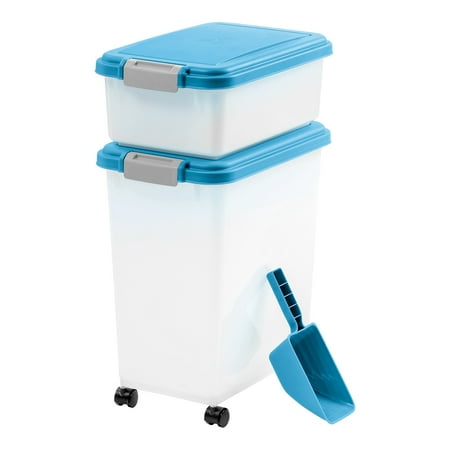UPC: 0762016483719 | IRIS 3-Piece Airtight Pet Food Container Combo  Blue