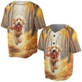 thumbnail image 3 of Welcome Fall Goldendoodle Strolling Through the Autumn Maple Forest All Over Print 3D Baseball Shirt Doodle Dog Lover Gifts Idea Softball Sport - 12012, 3 of 6