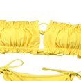 thumbnail image 3 of Women Swimwear Sets Strap-Free Backless Bra Triangle Panties, 3 of 4