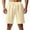 Khaki, variant on YYDGH Mens Casual Gym Workout Shorts, 7" Elastic Waist Jogger Lounge Sweat Shorts with Drawstring