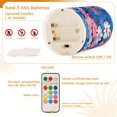 thumbnail image 5 of Yayeee Flameless Candles with Remote Flickering Battery Operated Multi Color Changing, Pink Flowers Pattern, 5 of 7