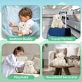 thumbnail image 4 of Animal de peluche SUZZIPAD White Highland Cow para niños, 4 of 7