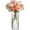 Clear, variant on Glass Cylinder Vases, Bud Vase for Centerpieces, 8 Inch Tall Ribbed Vase Hurricane Floating Candle Holder, Decorative Flower Vases for Wedding Reception, Home Decor, Housewarming Gift (Blue)
