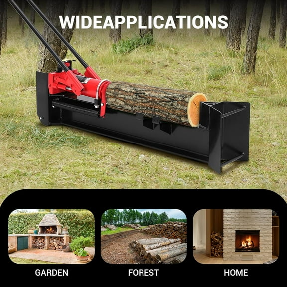 Luku 12 Ton Hydraulic Log Splitter - Manual Wood Splitter for Logs Up to 17.7" - Eco-Friendly & Efficient
