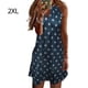 thumbnail image 4 of Qarigey Vestido informal con estampado sin mangas bohemio elegante estético vestido playero fiesta de vacaciones ropa de moda de verano Vestidos Azul oscuro 2XL Qarigey AP010895-77, 4 of 6
