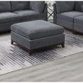 thumbnail image 5 of Miekor Furniture Ash Grey Chenille Fabric Modular Sofa Set 6pc Set Living Room Furniture Couch Sofa Loveseat 4x Corner Wedge 1x Armless Chair and 1x Ottoman Tufted Back W5U366, 5 of 9