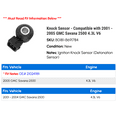 thumbnail image 2 of Knock Sensor - Compatible with 2001 - 2005 GMC Savana 2500 4.3L V6 2002 2003 2004, 2 of 2