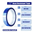 thumbnail image 4 of 6 Rolls 20mm X33M Blue Heat Tape High Temperature Heat Tape Heat Transfer Tape for Heat Sublimation, 4 of 7