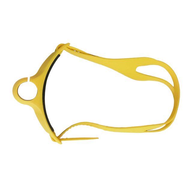 Siruishop Snorkeling Head Strap Replacement Comfortable Training Gear Breathing Tube Fixed Yellow