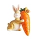 thumbnail image 5 of Estatua de conejo y zanahoria, figura de Pascua, pequeño adorno de resina, escultura para fiestas en interiores, decoración de oficina y sala de estar Llevando una zanahoria, 5 of 9