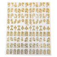 thumbnail image 1 of 108 Pcs 3D Hollow Nail Art Stickers (Gold), 1 of 4