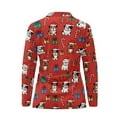 thumbnail image 5 of Yuyamidu Cute Pug Golf Tops for Women Candy Canes Golf Shirts Long Sleeve Collared Tennis Shirt Red Christmas Quarter Zip V Neck Slim Fit Activewear Size XS, 5 of 8