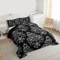 thumbnail image 3 of Manfei Teens Bohemian Damask Bedding Comforter Set 2pcs,Traditional Floral Flower Twin Comforter Sets Microfiber,Exotic Style Breathable Bedding Set,Breathable Home Decor,Reversible, 3 of 8