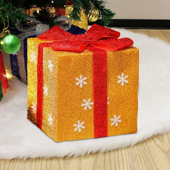 Hometravel Holiday Gift Boxes, Christmas Present Packaging Containers, Decorative Storage Boxes for Tree Base and Party Arrangements