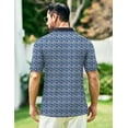 thumbnail image 2 of Thrilos Mens Shirts Casual Short Sleeve Golf Polo Shirts Print Performance Dry Fit Shirt, 2 of 6