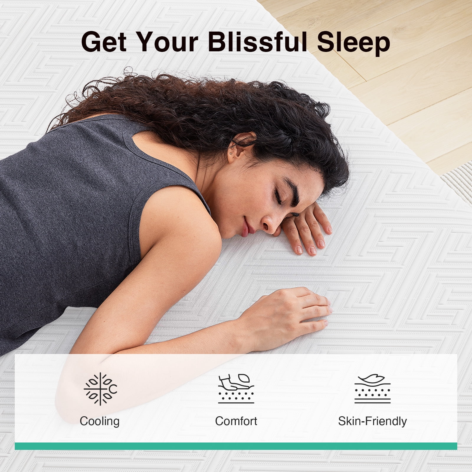 Novilla Twin Memory Foam Mattress 10 Inch, Twin Size Mattress in a Box with Comfort Foam for Back Pain Relief & Body Support & Cool Night Sleep, CertiPUR-US Certified