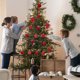 thumbnail image 5 of Juego de 42 Adornos Navideños Flocados | Bolas de Terciopelo Rojo, Verde y Marrón de 6 Cm | Múltiples Estilos para Decorar Árboles y Fiestas, 5 of 6