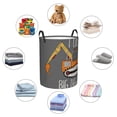 thumbnail image 6 of Bingfone I Like Big Digger Waterproof Foldable Laundry Hamper Bucket With Handles For Storage Bin,Clothes Hamper (Small), 6 of 8