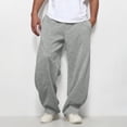 thumbnail image 2 of Mens Pants Sweatpants With Pockets Casual Comfy Solid Color Loose Athletic Pants Elastic Waist Drawstring Pants, 2 of 8