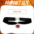 thumbnail image 2 of DESIGNICE Goth Accessories,Thorn Heart Gothic Necklace,Alloy Velvet Halloween Jewelry,For Women Halloween Daily Use,Red, 2 of 7