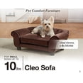 thumbnail image 2 of Enchanted Home Pet Canapé Ultra Peluche Cleo pour Animaux Marron, 2 of 6