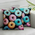 thumbnail image 2 of Nawypu Donuts and Cupcakes Design Pattern，Pillow Covers Printed Throw Pillow Cases Outdoor Decorative Pillow Covers 2pc, 2 of 6