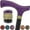 Purple Amethyst Handle, variant on Walking Cane - Fritz Comfort Cane with Stained Ash Wood Handle & Black Beechwood Shaft - Walking Stick for Men & Women - Durable Canes