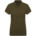 thumbnail image 1 of Kariban - Polo de algodón orgánico piqué para mujer (Verde Musgo), 1 of 2