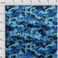 thumbnail image 3 of oneOone Polyester Spandex Blue Fabric Abstract Sewing Material Print Fabric By The Yard 56 Inch Wide, 3 of 5
