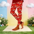 thumbnail image 3 of Shadoumai Easter High-Waisted Yoga Pants for Women Cute Rabbit Leggings Long Leggings for Sport Running, 3 of 4