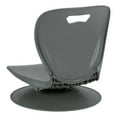 thumbnail image 2 of Learniture Shapes Series 360-Degree Swivel Floor Chair with Back Rest for Teachers, Students, and Gamers, Graphite (Pack of 2), 2 of 9