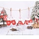 thumbnail image 1 of Juego de adornos navideños de madera pintada Fiudx forma de ángel para árbol de Navidad, 1 of 2
