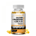 thumbnail image 1 of Mulittea Suplemento de Calcio, Magnesio y Zinc Con Vitamina D3 Para la Salud ósea y Nerviosa, 120 Cápsulas, 1 of 5