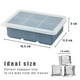 thumbnail image 2 of Bandejas de silicona para cubitos de hielo: moldes de silicona para cubitos de hielo de gran tamaño con tapa extraíble a prueba de fugas Bandeja cuadrada para cubitos de hielo para cócteles, whisky,, 2 of 5