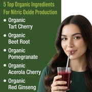 Peak Performance Nitric Oxide Powder, USDA Organic, Gluten-Free, Circulation Support, 1-Count, 5.9 oz