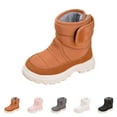 thumbnail image 5 of XXWXYD Boots Girls and Boys Children's Casual Shoes Mesh Soft Sole Breathable Sports Short Boots for Fashion Classic Comfortable Shoe(3-3.5 Years,Brown), 5 of 7