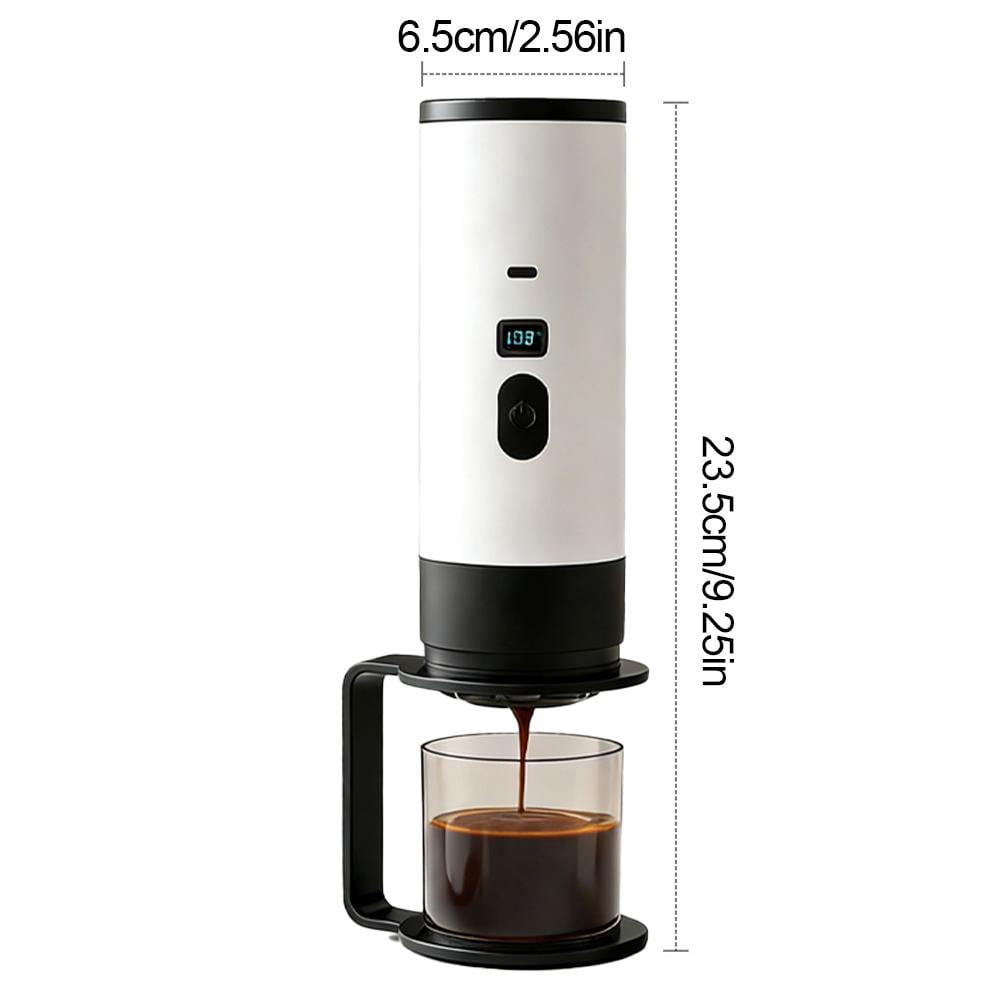 Portable Electric Coffee Maker with Heating 7800mAh Rechargeable Travel Espresso Machine for Camping Car Office